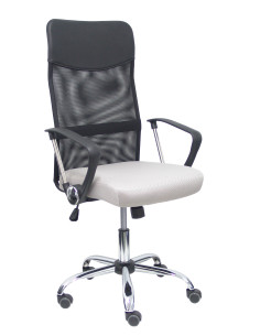 SILLA GONTAR RESPALDO DE MALLA CON BRAZOS FIJOS
