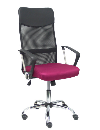 SILLA GONTAR RESPALDO DE MALLA CON BRAZOS FIJOS