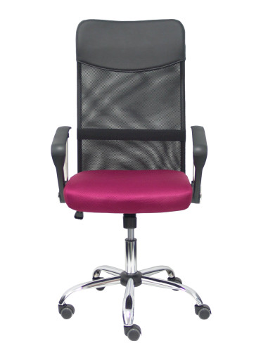 SILLA GONTAR RESPALDO DE MALLA CON BRAZOS FIJOS