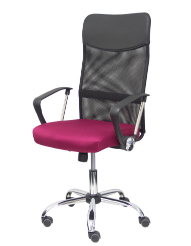 SILLA GONTAR RESPALDO DE MALLA CON BRAZOS FIJOS