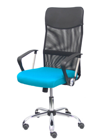 SILLA GONTAR RESPALDO DE MALLA CON BRAZOS FIJOS
