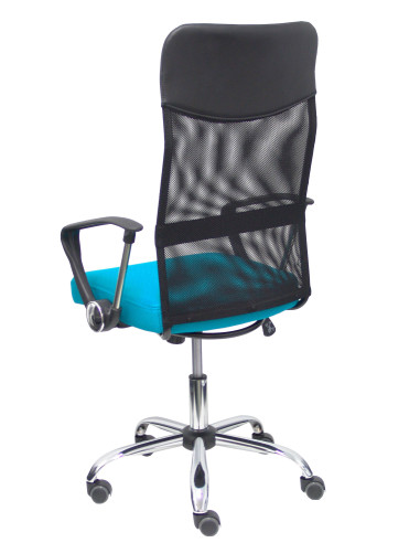 SILLA GONTAR RESPALDO DE MALLA CON BRAZOS FIJOS