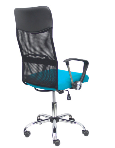 SILLA GONTAR RESPALDO DE MALLA CON BRAZOS FIJOS
