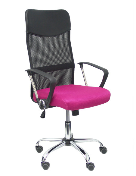 SILLA GONTAR RESPALDO DE MALLA CON BRAZOS FIJOS