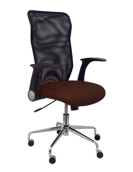 SILLA PIQUERAS Y CRESPO MINAYA BRAZOS RETRACTILES MECANISMO BASCULANTE ERGONOMICA RESPALDO MALLA TRANSPIRABLE NEGRA ASIENTO TAPI