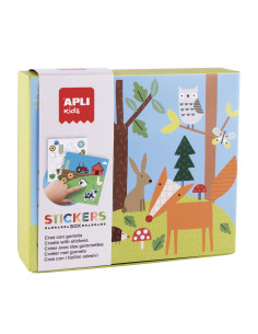 JUEGO DE GOMETS APLI KIDS ANIMALES DEL BOSQUE