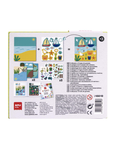 JUEGO DE GOMETS APLI KIDS ANIMALES DEL BOSQUE