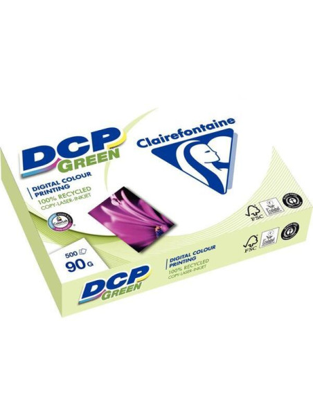 PAQUETE 500h PAPEL CLAIREFONTAINE DCP GREEN 90gr A3