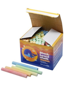 CAJA 100 TIZAS BLUERING COLORES