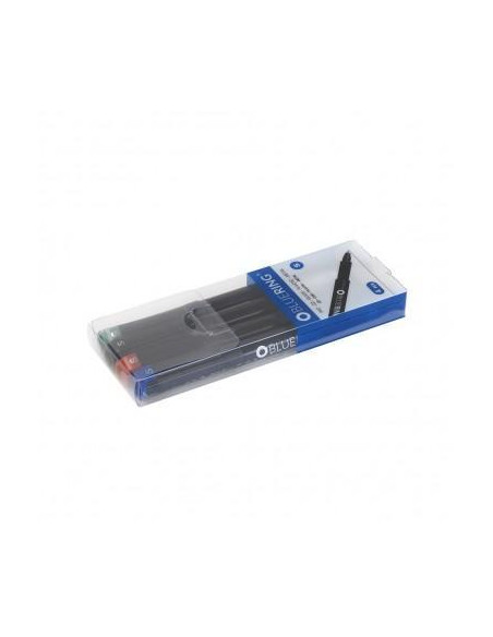 ESTUCHE 4 ROTULADORES PERMANENTE BLUERING 04mm