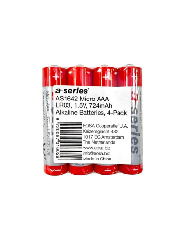BLÍSTER 4 PILAS A-SERIES ALCALINAS AAA LR03