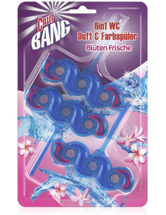 BLÍSTER 3 COLGADORES WC CILLIT BANG 6 EN 1 AMBIENTADOR FLORES