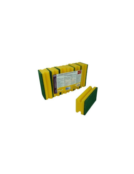 PACK 6 ESTROPAJOS RESSOL SALVAUÑAS FIBRA VERDE 7x14cm