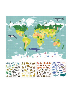 PÓSTER GIGANTE APLI KIDS  100 STICKERS 2