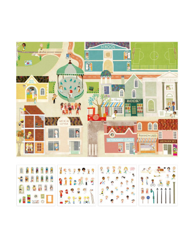 PÓSTER GIGANTE APLI KIDS  100 STICKERS