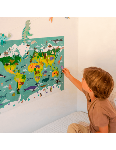 PÓSTER GIGANTE APLI KIDS  100 STICKERS