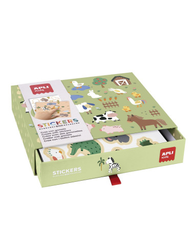 JUEGO DE GOMETS APLI KIDS ANIMALES Y HÁBITAT