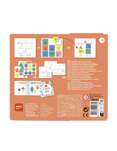 JUEGO DE GOMETS APLI KIDS GEOMÉTRICOS EMOCIONES