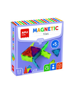 CAJA 18 PIEZAS BLOQUES MAGNÉTICOS APLI KIDS