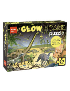 PUZZLE APLI KIDS GLOW IN THE DARK DINOSAURIOS