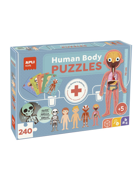 PUZLE EDUCATIVO APLI KIDS CUERPO HUMANO 240 pz