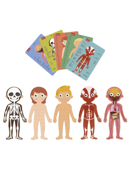 PUZLE EDUCATIVO APLI KIDS CUERPO HUMANO 240 pz