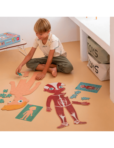 PUZLE EDUCATIVO APLI KIDS CUERPO HUMANO 240 pz