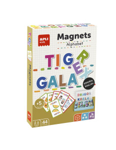 CAJA 44 IMANES APLI KIDS MAGNETS ABECEDARIO