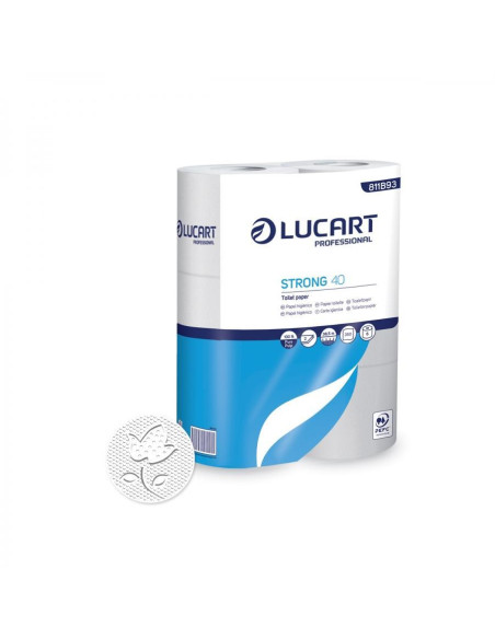 PACK 6 ROLLO PAPEL HIGIÉNICO LUCART STRONG 40