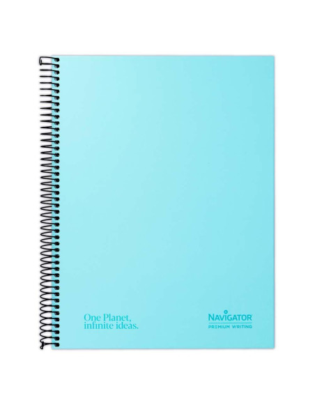 CUADERNO NAVIGATOR A4 80h 5X5 COLORES PASTEL