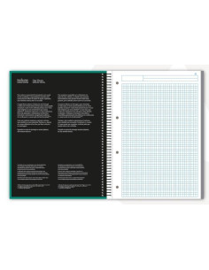 CUADERNO NAVIGATOR A4 80h 5X5 COLORES PASTEL 2