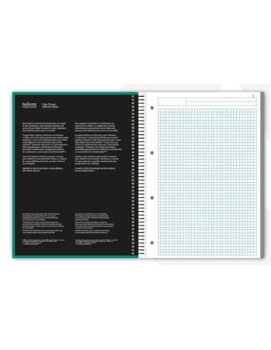 CUADERNO NAVIGATOR A4 80h 5X5 COLORES PASTEL