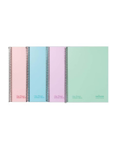 PACK 5 CUADERNOS NAVIGATOR A4 80h 5X5 COLORES PASTEL