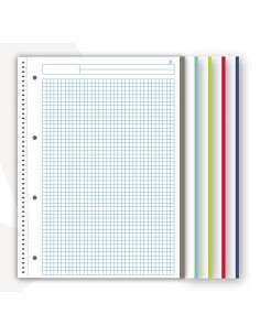 CUADERNO NAVIGATOR A4 120h 5X5 COLORES VIVOS 2