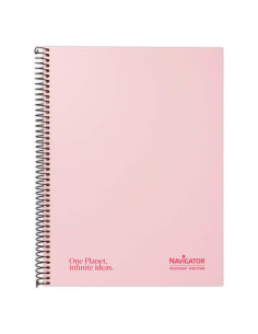 CUADERNO NAVIGATOR A4 120h 5X5 COLORES PASTEL