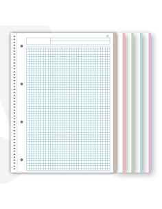 CUADERNO NAVIGATOR A4 120h 5X5 COLORES PASTEL 2