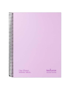 CUADERNO NAVIGATOR A4 120h 5X5 COLORES PASTEL