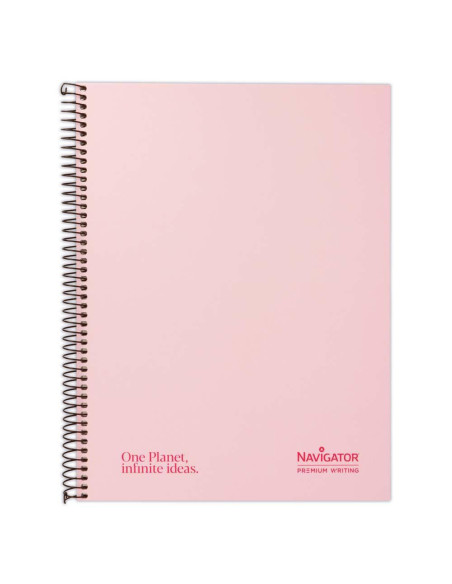 CUADERNO NAVIGATOR A4 80h 4X4 COLORES PASTEL
