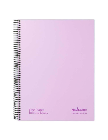 CUADERNO NAVIGATOR A4 80h 4X4 COLORES PASTEL