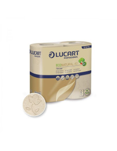 PACK 4 ROLLO PAPEL HIGIÉNICO LUCART ECONATURAL 40