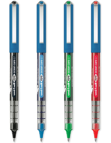 EXPOSITOR 36 ROLLER UNI-BALL EYE UB-1573D OCEAN CARE 4 COLORES