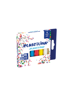 CAJA 6 PASTILLAS PLASTILINA OXFORD 100gr
