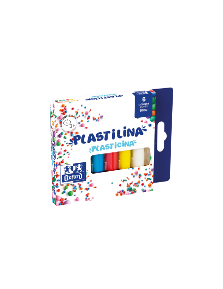 CAJA 6 PASTILLAS PLASTILINA OXFORD 100gr