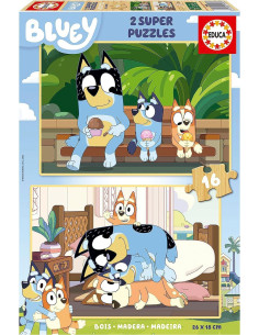 SET 2 PUZZLE EDUCA BLUEY 16 PIEZAS