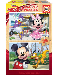 SET 2 PUZZLE EDUCA MICKEY & FRIENDS 25 PIEZAS
