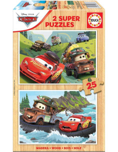 SET 2 PUZZLE EDUCA CARS 25 PIEZAS