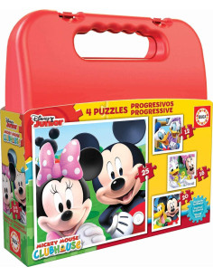 MALETÍN 4 PUZZLE EDUCA MICKEY MOUSE
