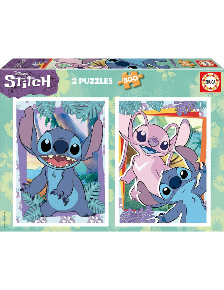 SET 2 PUZZLE EDUCA DISNEY STITCH 500 PIEZAS