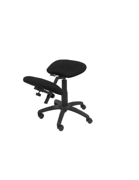 SILLA PIQUERAS Y CRESPO LIETOR GIRATORIA ERGONOMICA RODILLERA REGULABLE EN ALTURA RUEDAS de NYLON TAPIZADO BALI NEGRO