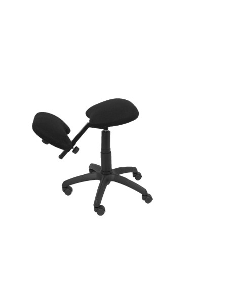 SILLA PIQUERAS Y CRESPO LIETOR GIRATORIA ERGONOMICA RODILLERA REGULABLE EN ALTURA RUEDAS de NYLON TAPIZADO BALI NEGRO